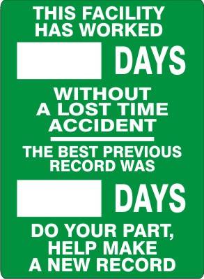 Safety Score PVC Board -20x28" - Aluminum